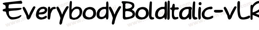 EverybodyBoldItalic-vLRO字体转换