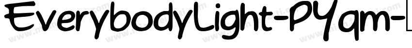 EverybodyLight-PYqm字体转换