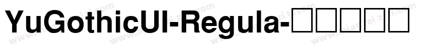 YuGothicUI-Regula字体转换