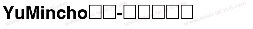YuMincho字体字体转换