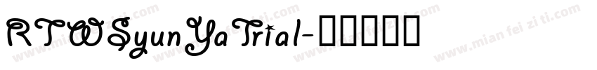 RTWSyunYaTrial字体转换