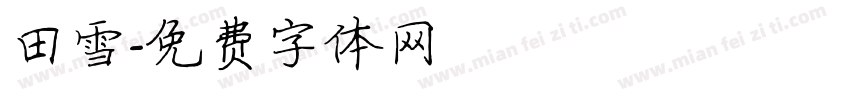 田雪字体转换