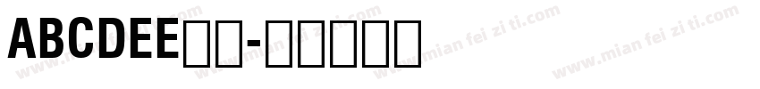 ABCDEE黑体字体转换