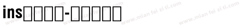 ins简约黑体字体转换