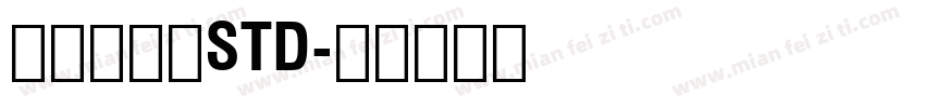 奥多比黑体STD字体转换