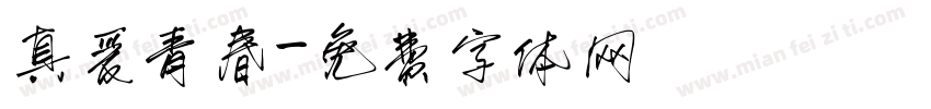 真爱青春字体转换