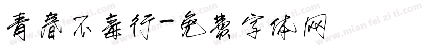 青春不毒行字体转换