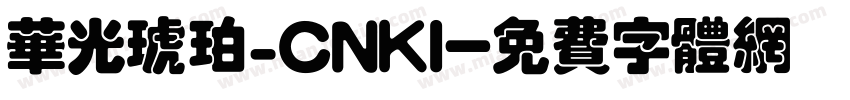 华光琥珀_CNKI字体转换