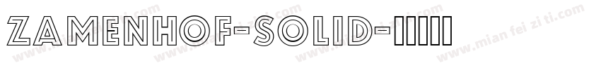 Zamenhof-Solid字体转换