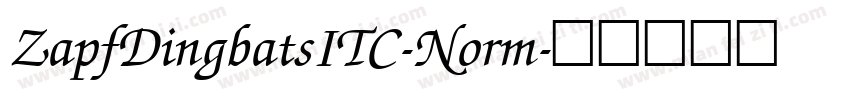 ZapfDingbatsITC-Norm字体转换