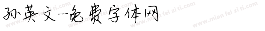 孙英文字体转换