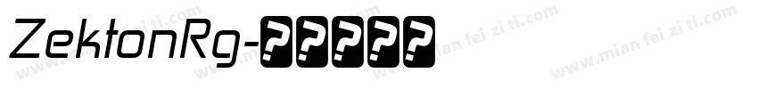ZektonRg字体转换