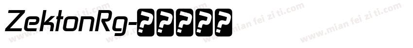 ZektonRg字体转换