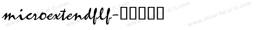 microextendflf字体转换