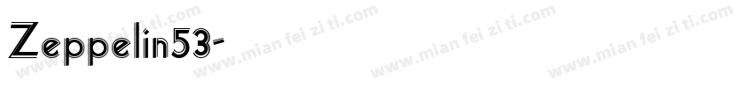 Zeppelin53字体转换