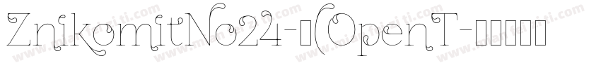 ZnikomitNo24-中(OpenT字体转换