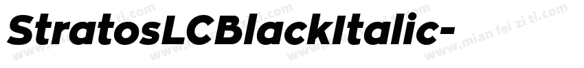 StratosLCBlackItalic字体转换
