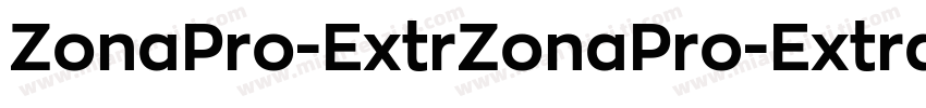 ZonaPro-ExtrZonaPro-ExtraBoldaBold字体转换
