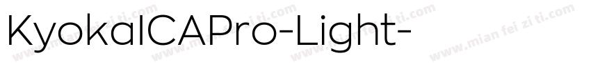 KyokaICAPro-Light字体转换