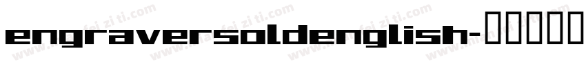 engraversoldenglish字体转换
