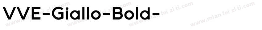 VVE-Giallo-Bold字体转换