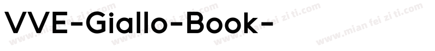 VVE-Giallo-Book字体转换