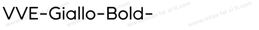 VVE-Giallo-Bold字体转换