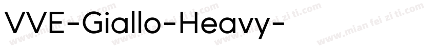 VVE-Giallo-Heavy字体转换