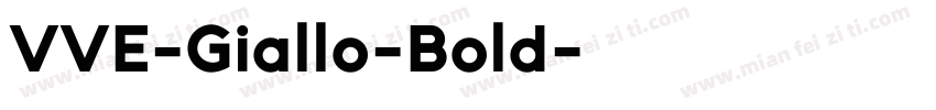 VVE-Giallo-Bold字体转换