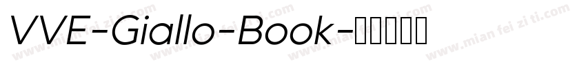 VVE-Giallo-Book字体转换