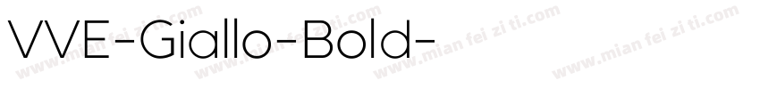 VVE-Giallo-Bold字体转换