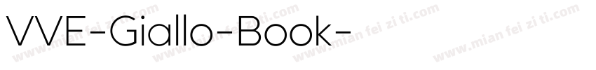 VVE-Giallo-Book字体转换