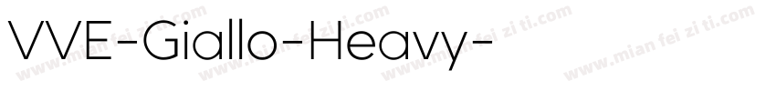 VVE-Giallo-Heavy字体转换