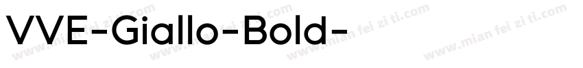 VVE-Giallo-Bold字体转换
