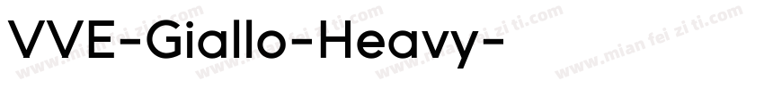 VVE-Giallo-Heavy字体转换