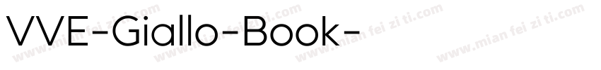 VVE-Giallo-Book字体转换