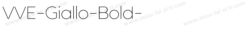 VVE-Giallo-Bold字体转换