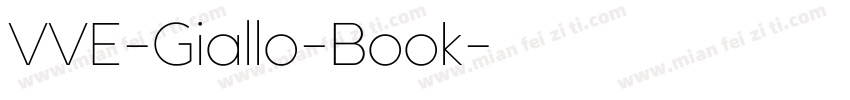 VVE-Giallo-Book字体转换
