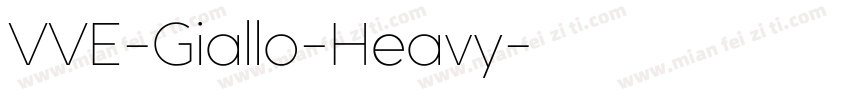 VVE-Giallo-Heavy字体转换