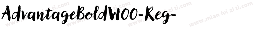 AdvantageBoldW00-Reg字体转换