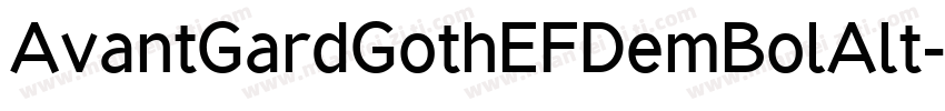 AvantGardGothEFDemBolAlt字体转换