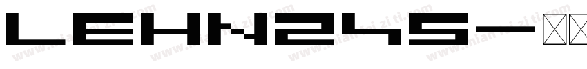LEHN245字体转换