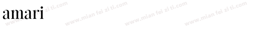 amari字体转换