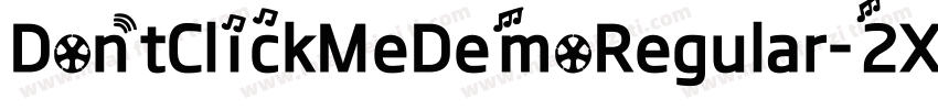 DontClickMeDemoRegular-2X28字体转换
