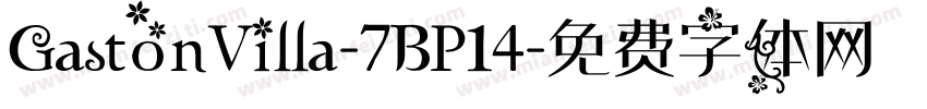 GastonVilla-7BP14字体转换