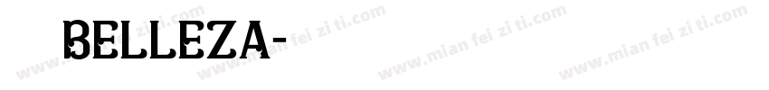 字体BELLEZA字体转换