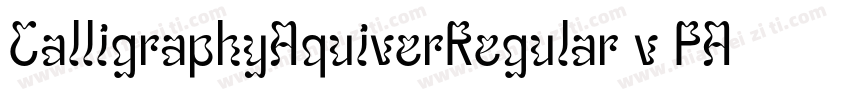 CalligraphyAquiverRegular-v0PA字体转换