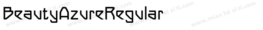 BeautyAzureRegular字体转换