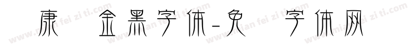 华康俪金黑字体字体转换
