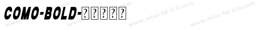 Como-Bold字体转换